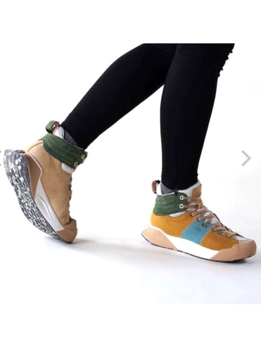 Deckers x Lab X-SCAPE High Top Shoes WOOL MID / BEIGE - OIL GREEN Size 9.5